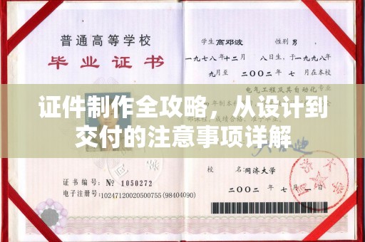 积石山证件制作全攻略，从设计到交付的注意事项详解