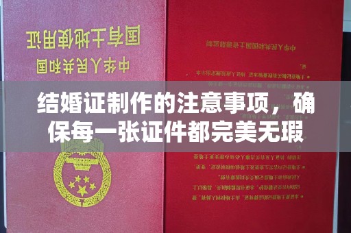 积石山结婚证制作的注意事项，确保每一张证件都完美无瑕