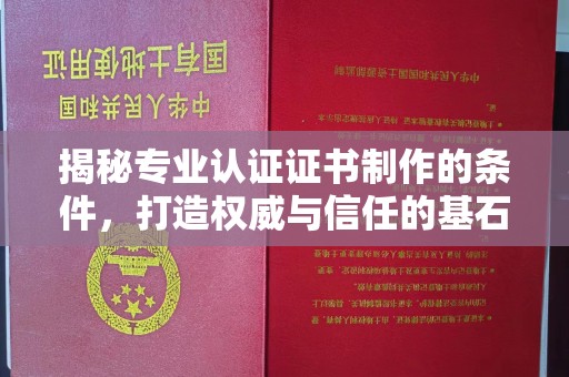 积石山揭秘专业认证证书制作的条件，打造权威与信任的基石
