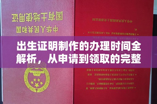 积石山出生证明制作的办理时间全解析，从申请到领取的完整指南